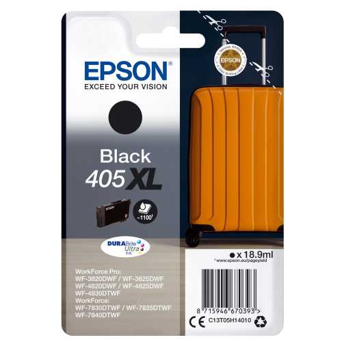 EPSON 405XL TROLLEY NERO PER WF-3820DWF WF-4820DWF/WF-4830DWF WF-7830DTWF/WF-7840DTWF 1.100 PAG.